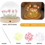 LAMPARA REDONDA DE TULIPANES